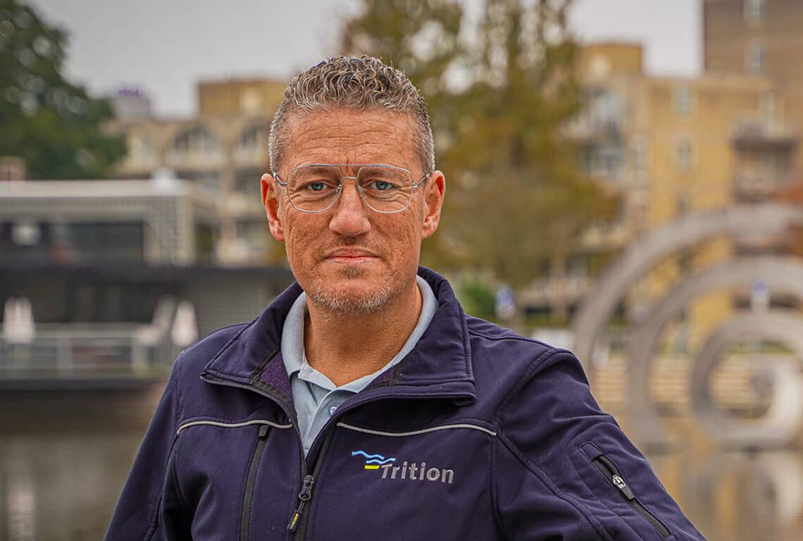 Stef, lekkage-inspecteur bij Trition, gespecialiseerd in het opsporen van lekkages
